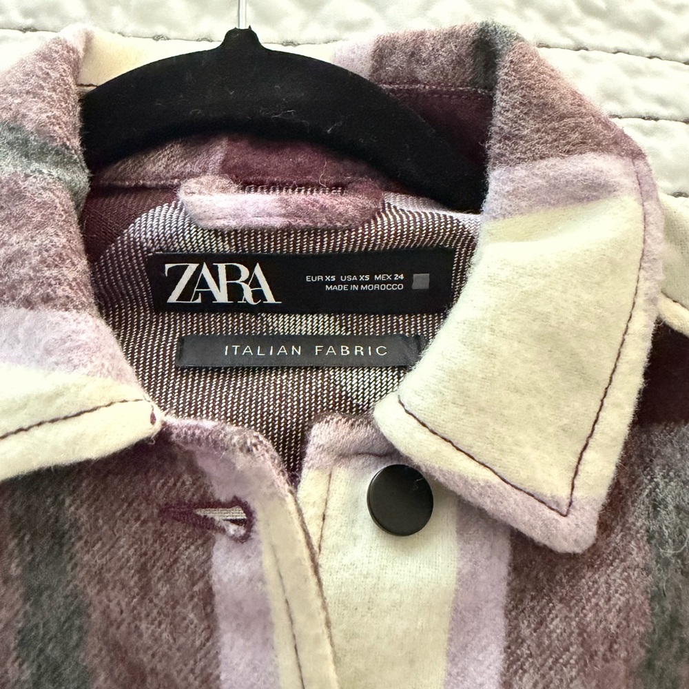 Zara Flannel Shacket - Picture 3 of 3